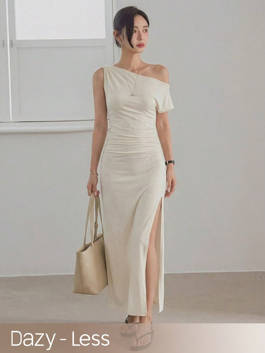 Rochie maxi SHEIN, bej