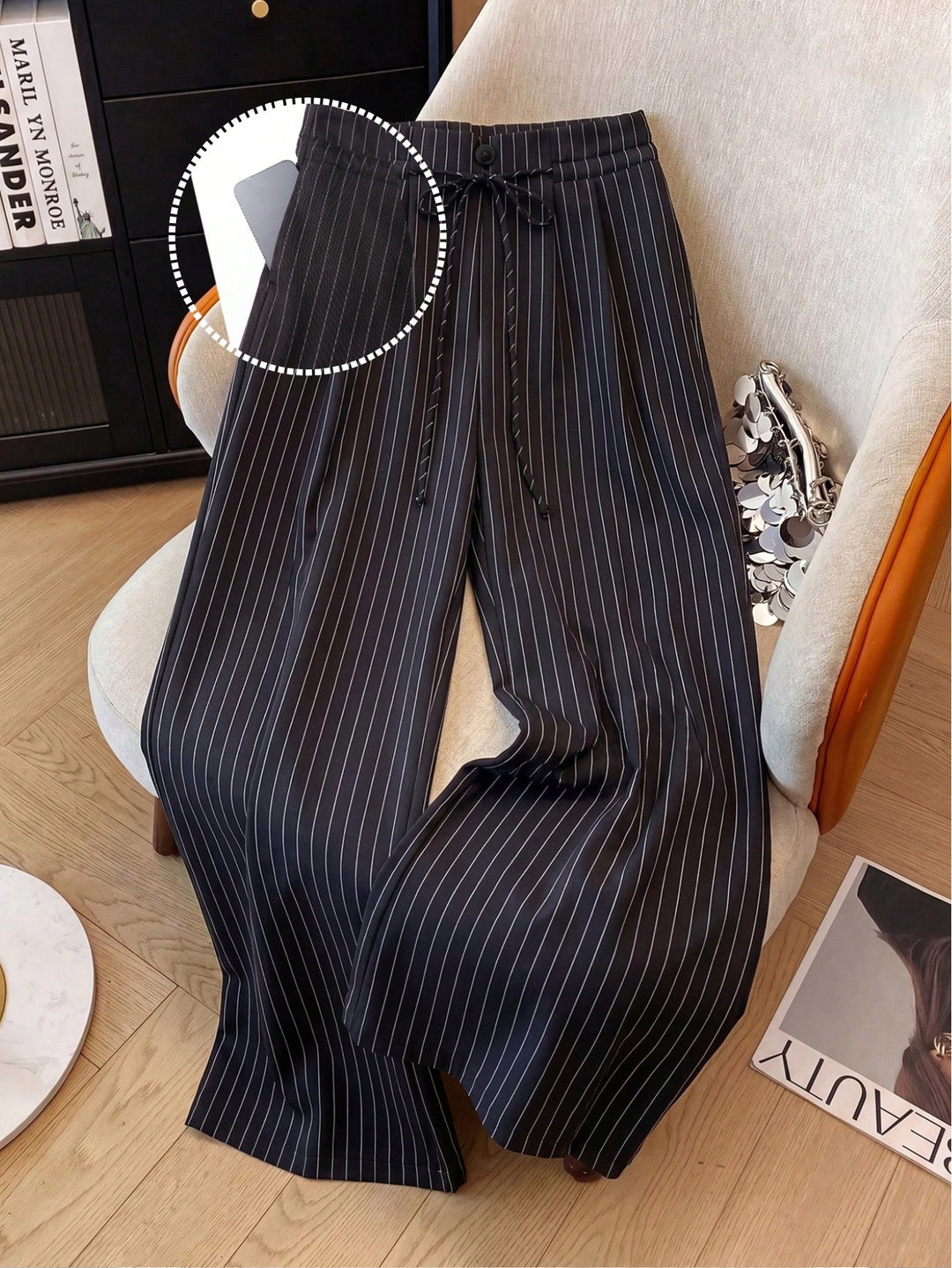 Pantaloni SHEIN, negru