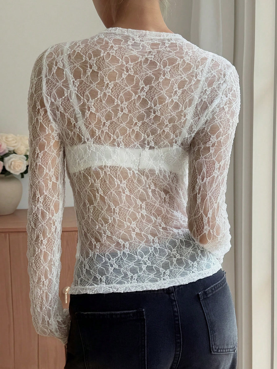 Top SHEIN, alb
