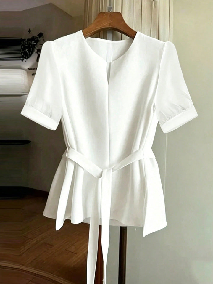 Bluza casual SHEIN, alb