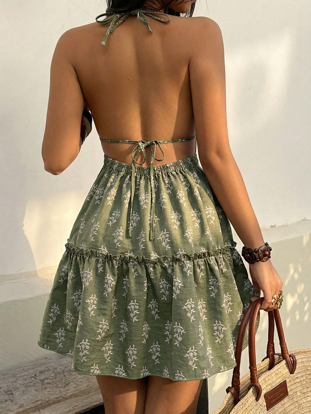 Rochie mini SHEIN, verde