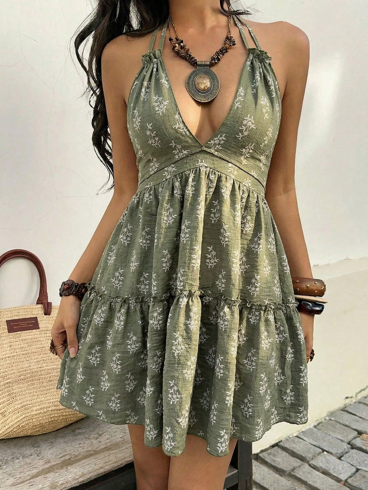Rochie mini SHEIN, verde
