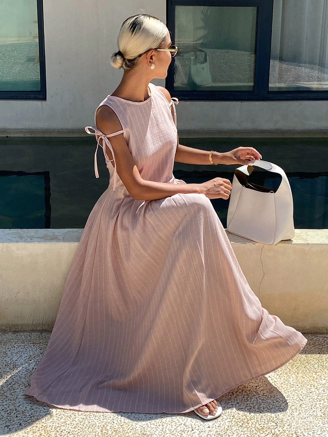 Rochie maxi SHEIN, roz