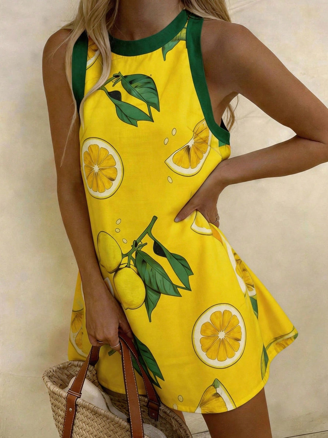 Rochie scurtă SHEIN, galben