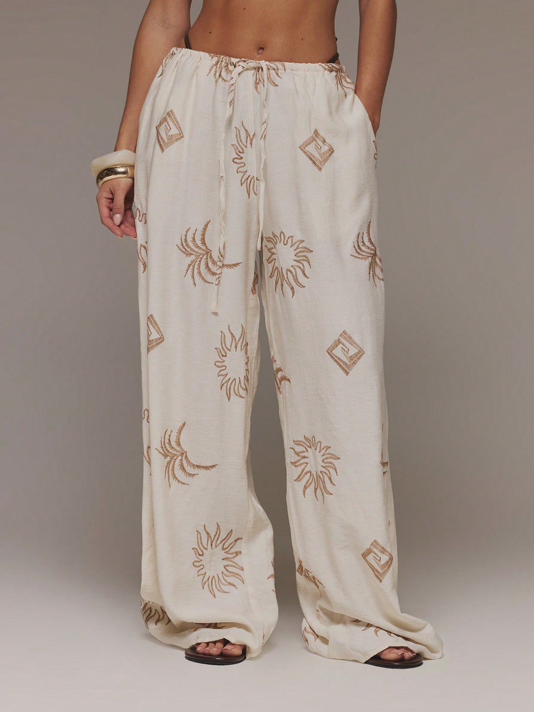 Pantaloni SHEIN, crem