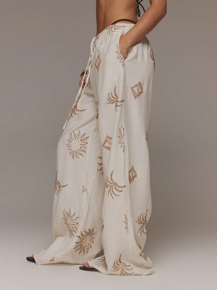 Pantaloni SHEIN, crem