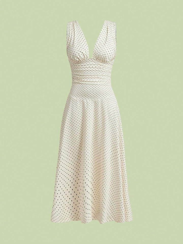 Rochie maxi SHEIN, crem