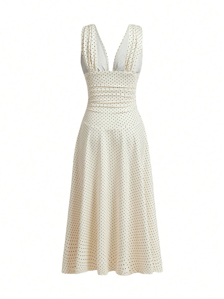 Rochie maxi SHEIN, crem