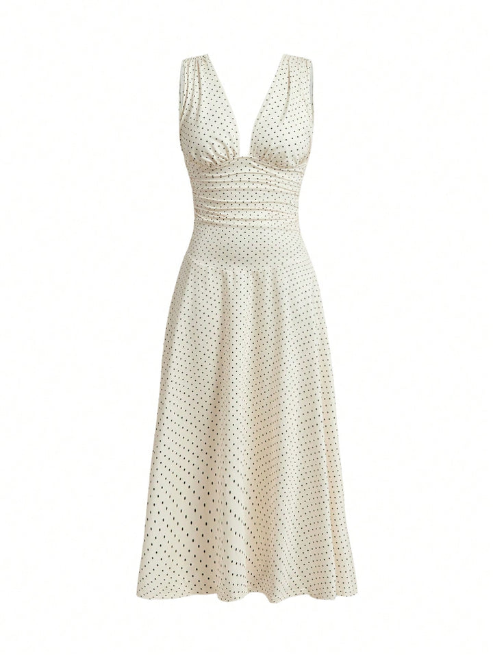 Rochie maxi SHEIN, crem