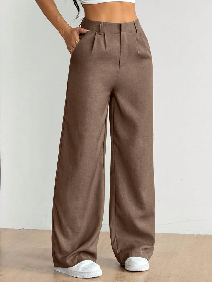 Pantaloni SHEIN, maro