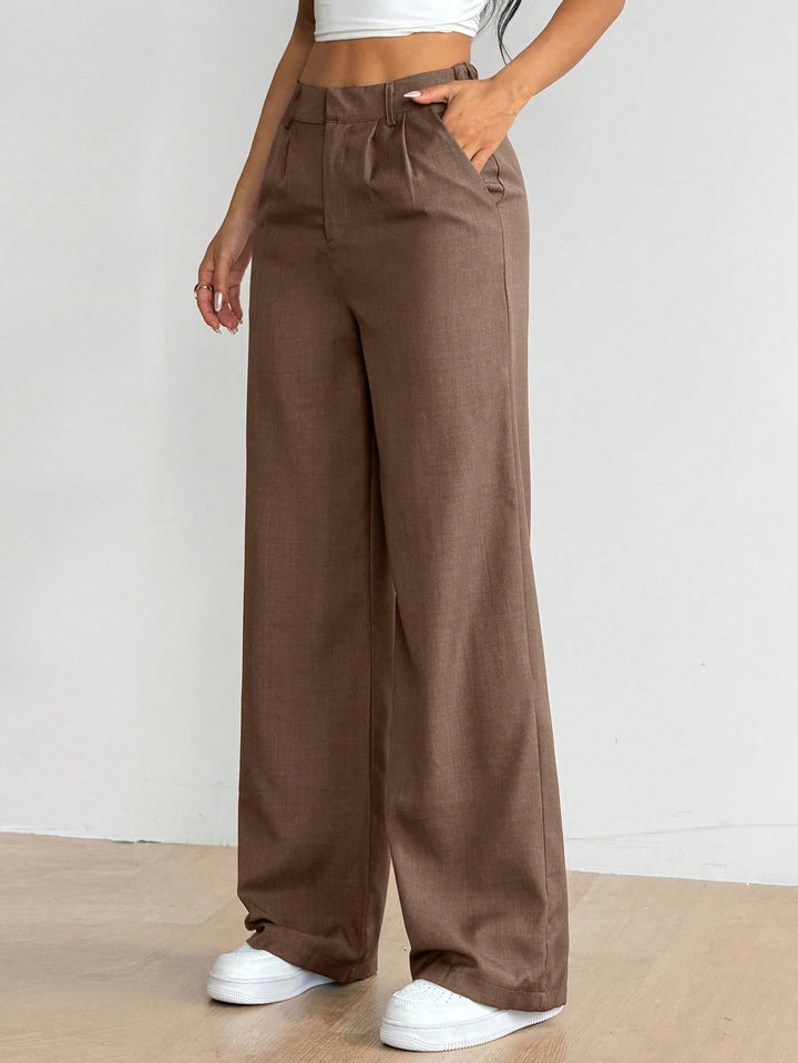 Pantaloni SHEIN, maro
