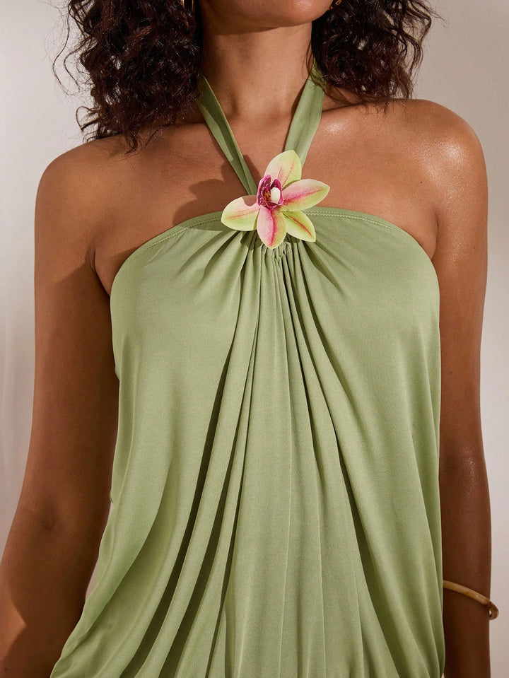 Rochie mini SHEIN, verde