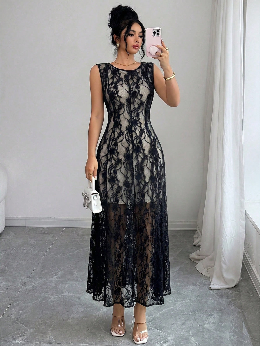 Rochie midi SHEIN, mix culori