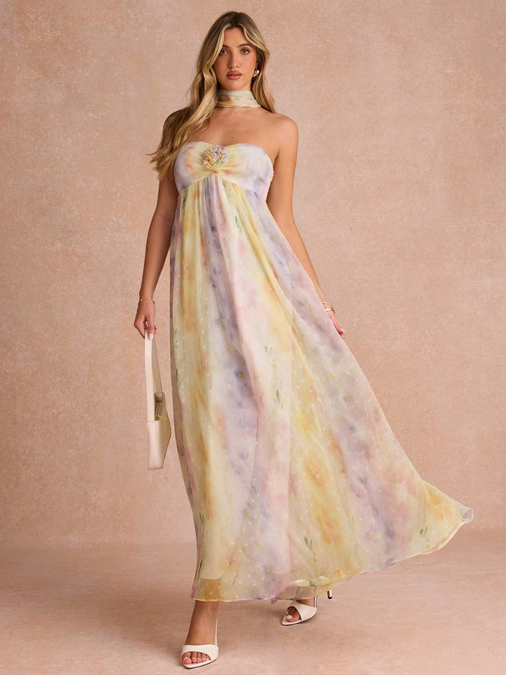 Rochie maxi SHEIN, mix culori