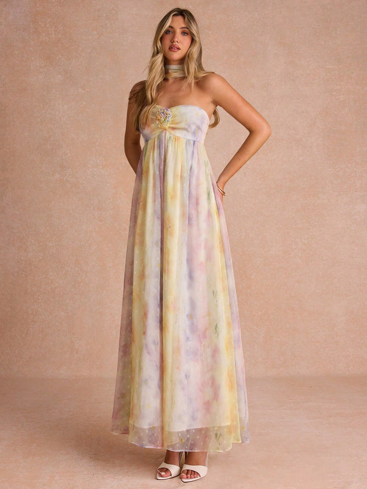 Rochie maxi SHEIN, mix culori