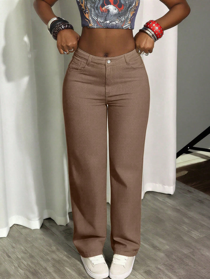 Jeans SHEIN, kaki