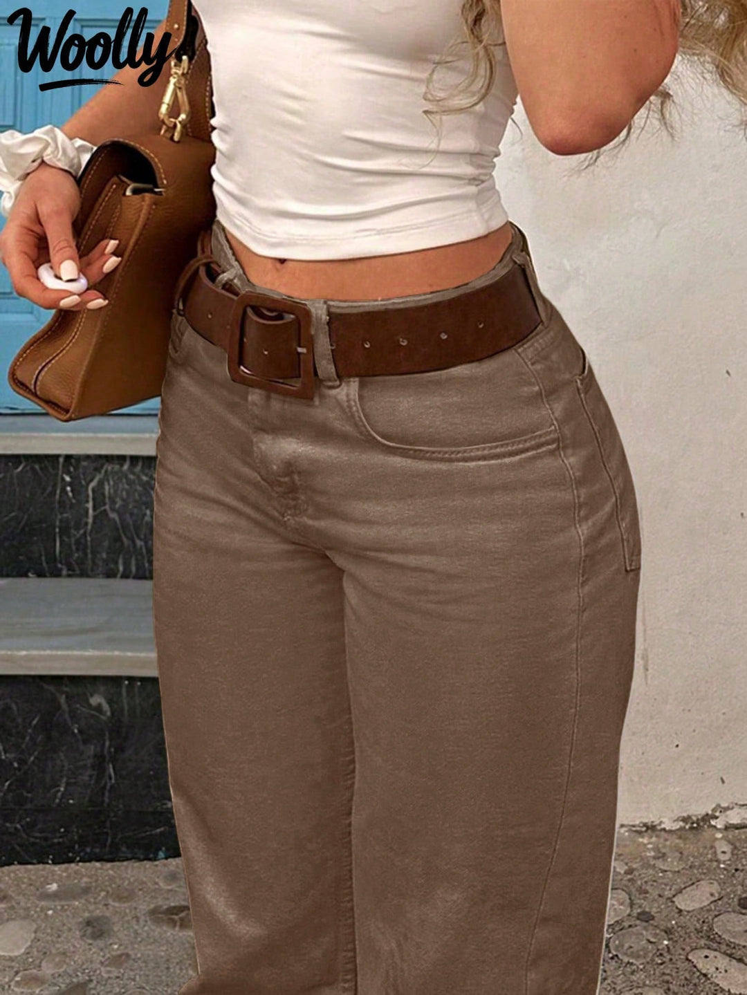 Jeans SHEIN, kaki