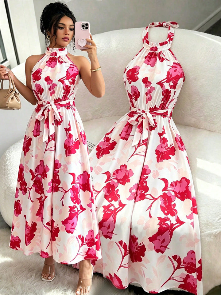 Rochie maxi SHEIN, roz