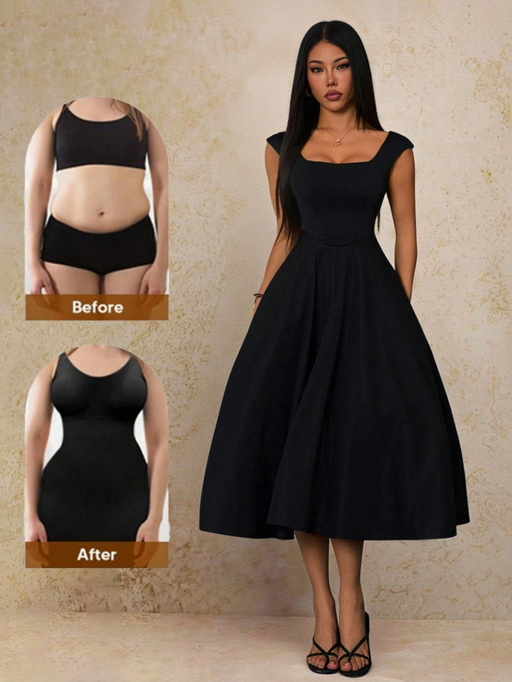 Rochie midi SHEIN, negru