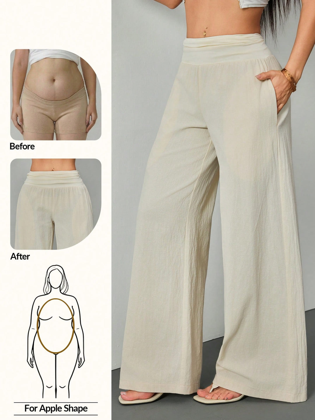 Pantaloni SHEIN, bej