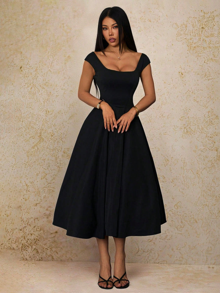 Rochie midi SHEIN, negru