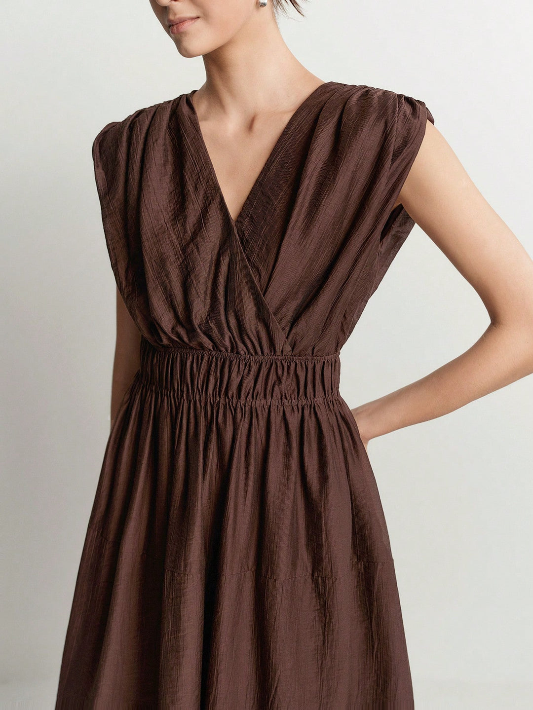 Rochie maxi SHEIN, maro