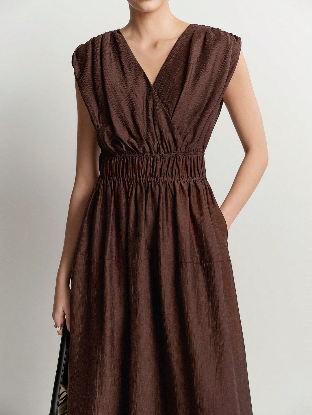 Rochie maxi SHEIN, maro