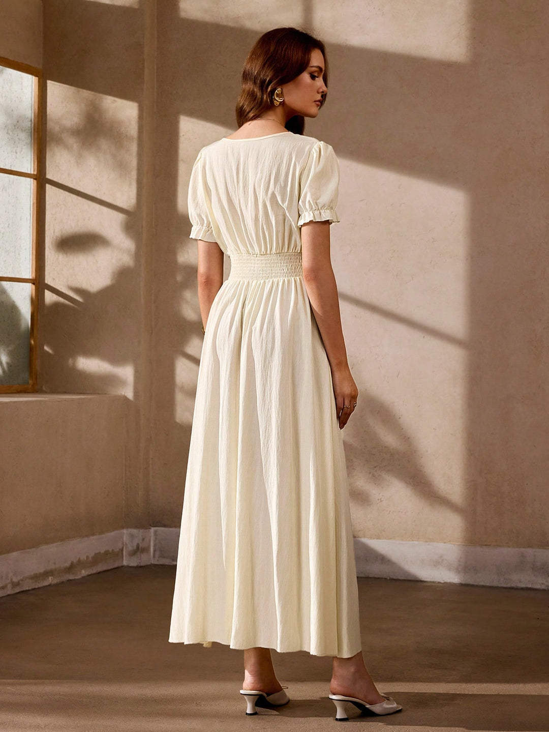 Rochie maxi SHEIN, portocaliu