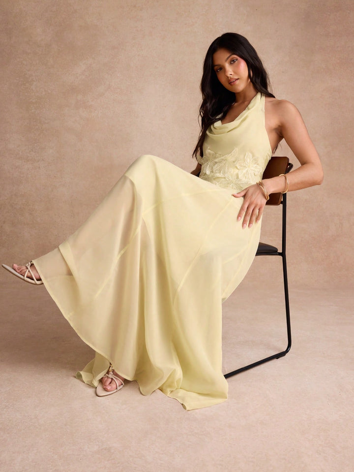 Rochie maxi SHEIN, galben