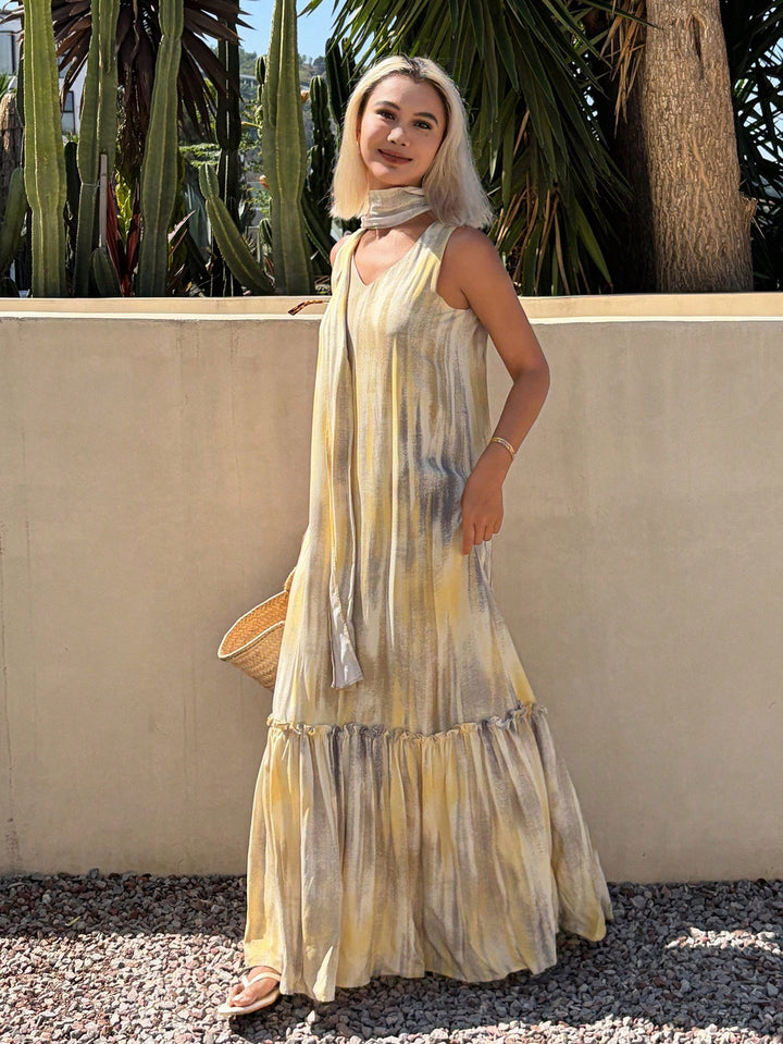 Rochie maxi SHEIN, galben