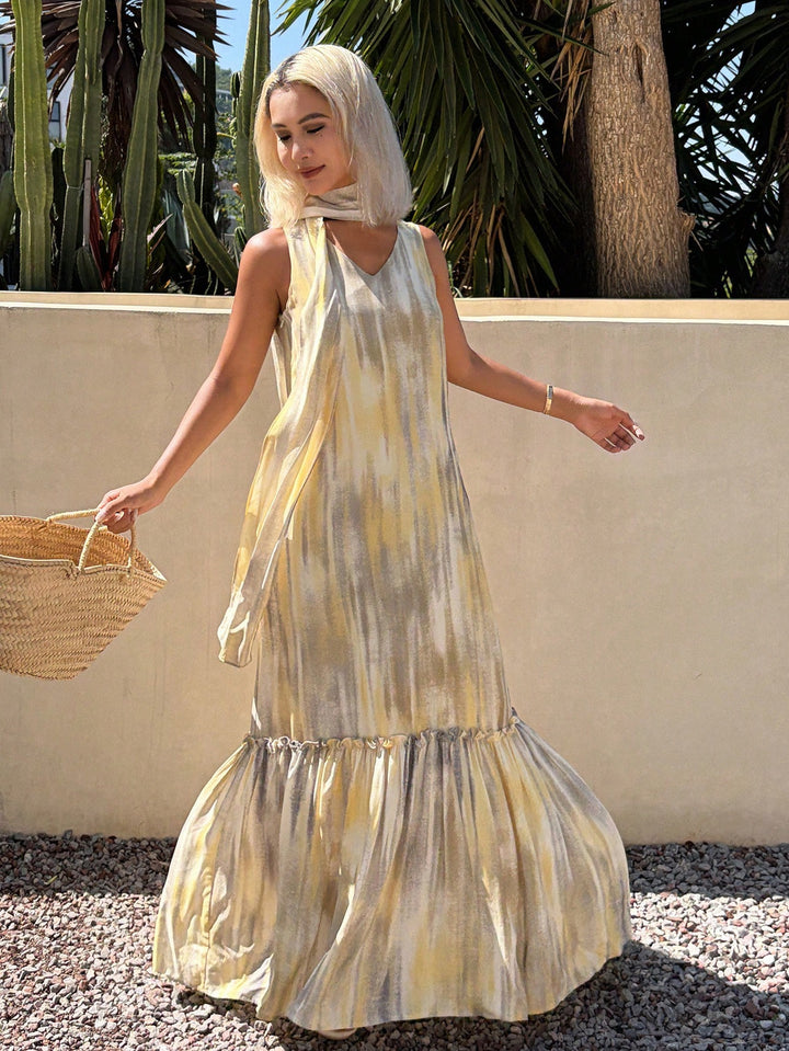 Rochie maxi SHEIN, galben