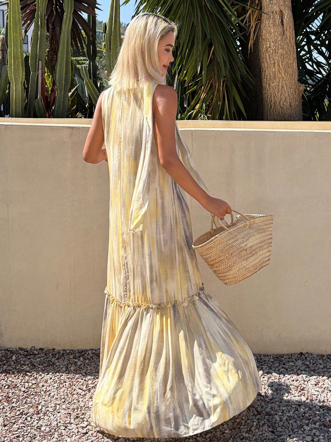 Rochie maxi SHEIN, galben