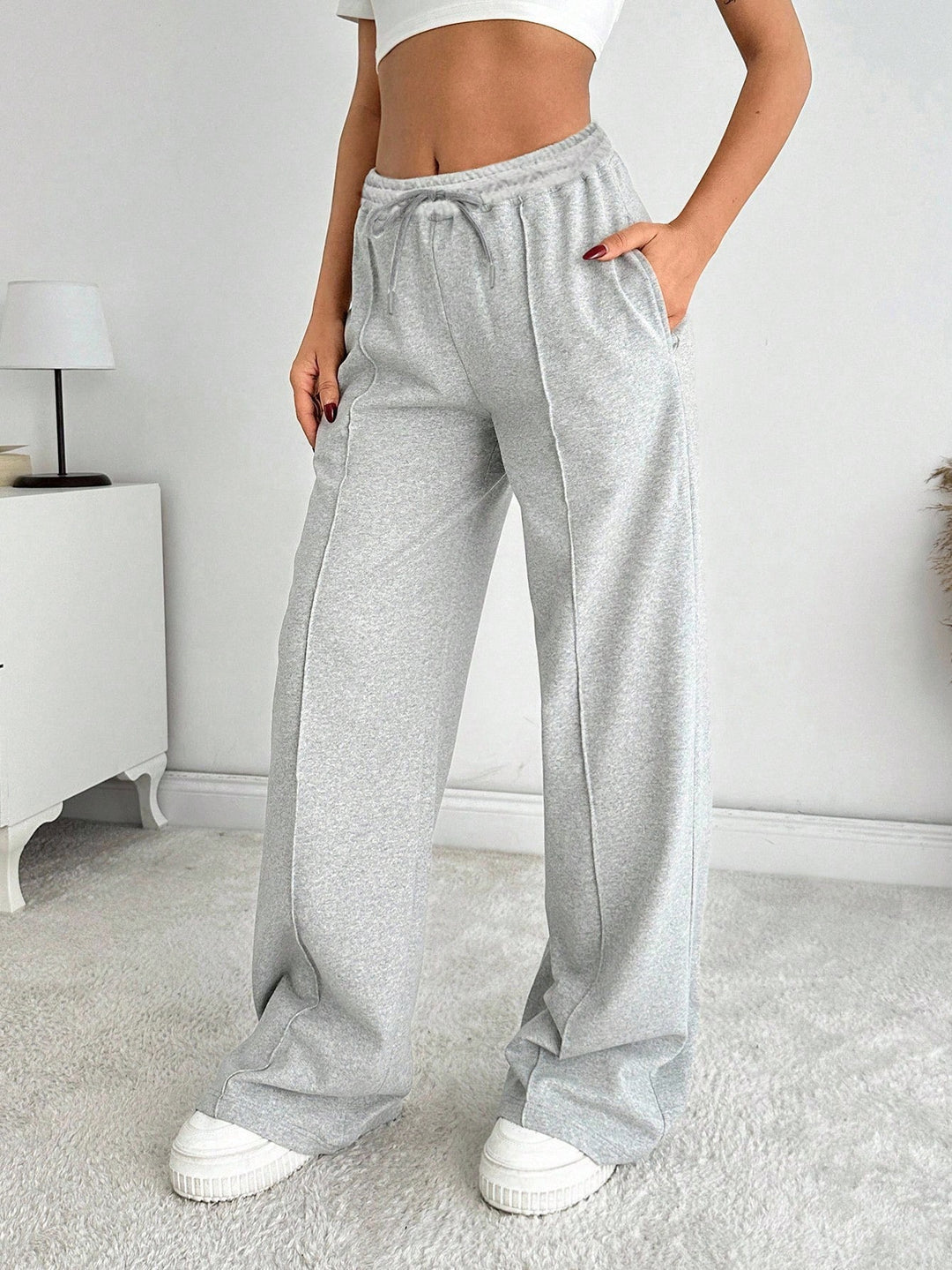 Pantaloni SHEIN, gri