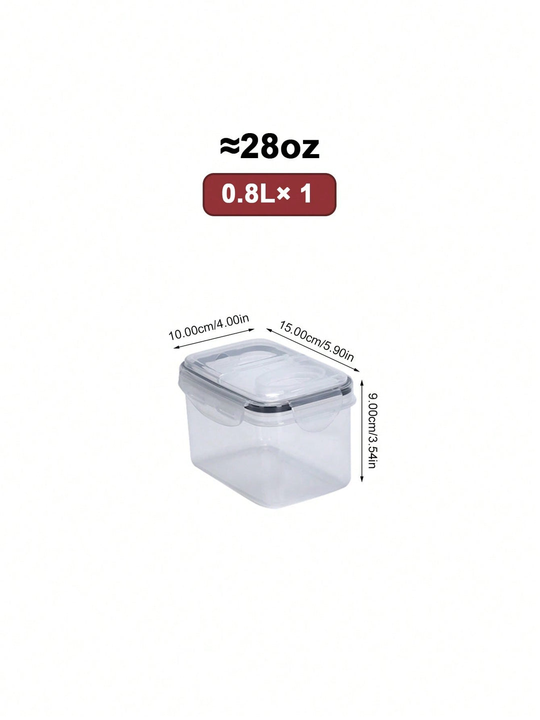 Recipient pentru depozitare alimente SHEIN, transparent