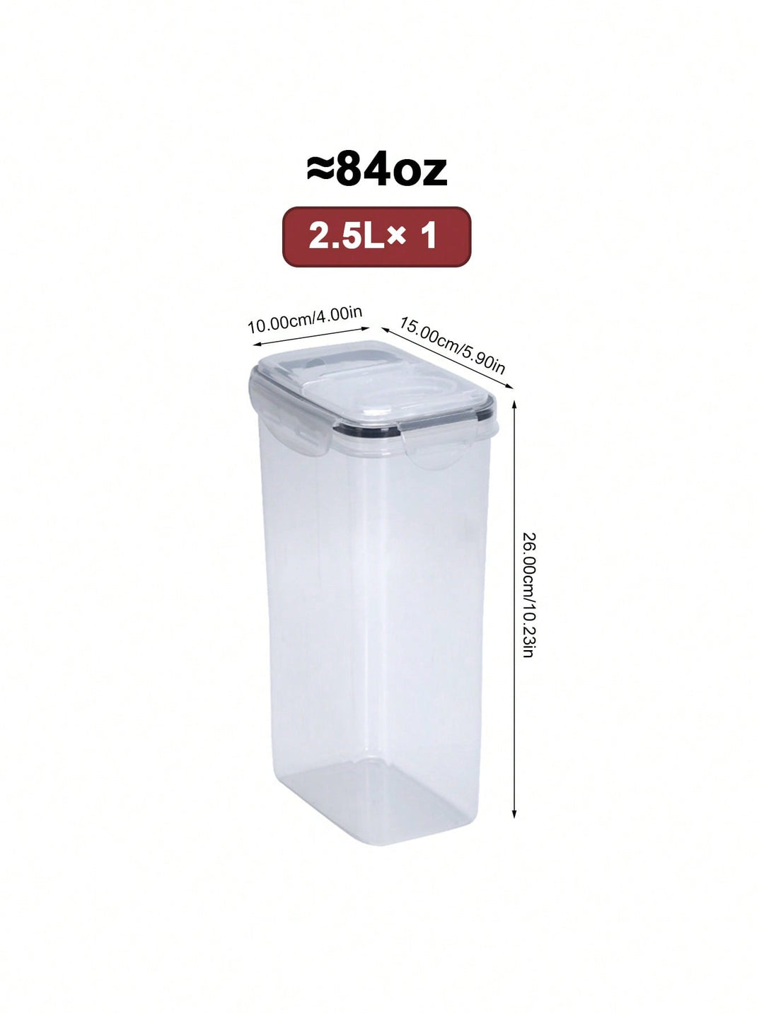 Recipient pentru depozitare alimente SHEIN, transparent