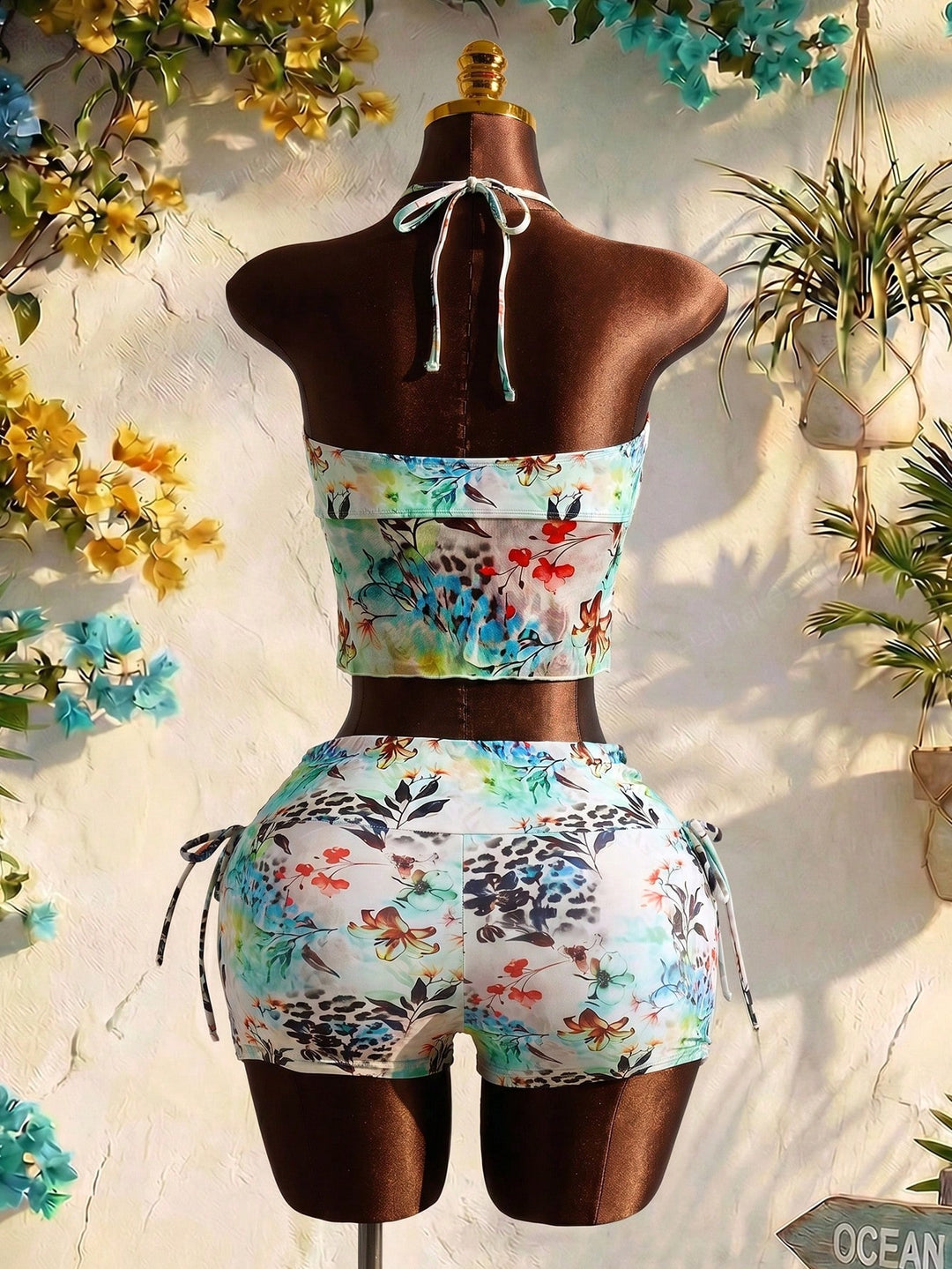 Costum de baie SHEIN, mix culori