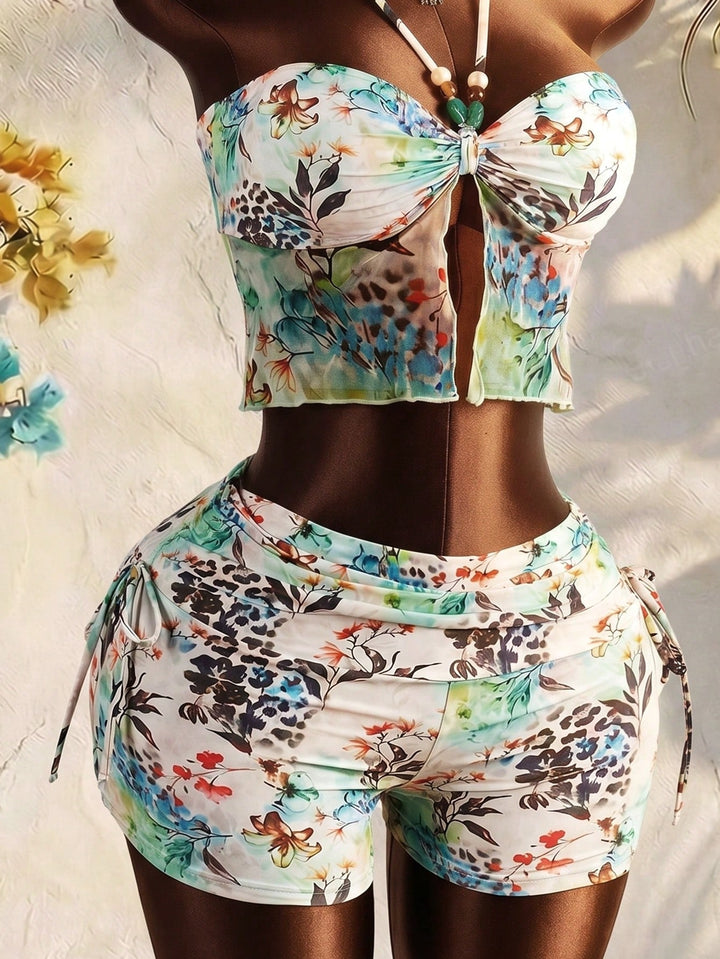 Costum de baie SHEIN, mix culori