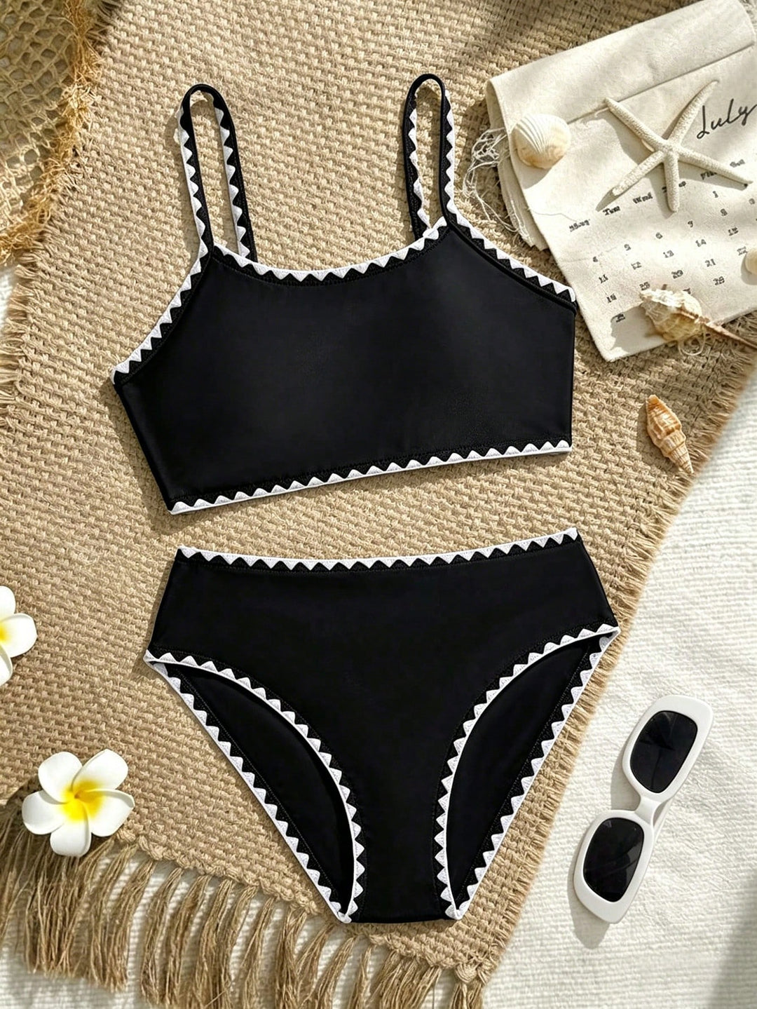 Set bikini SHEIN, negru