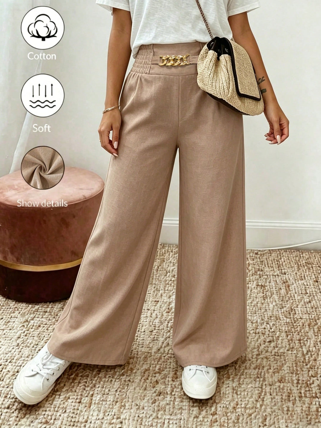 Pantaloni SHEIN, portocaliu