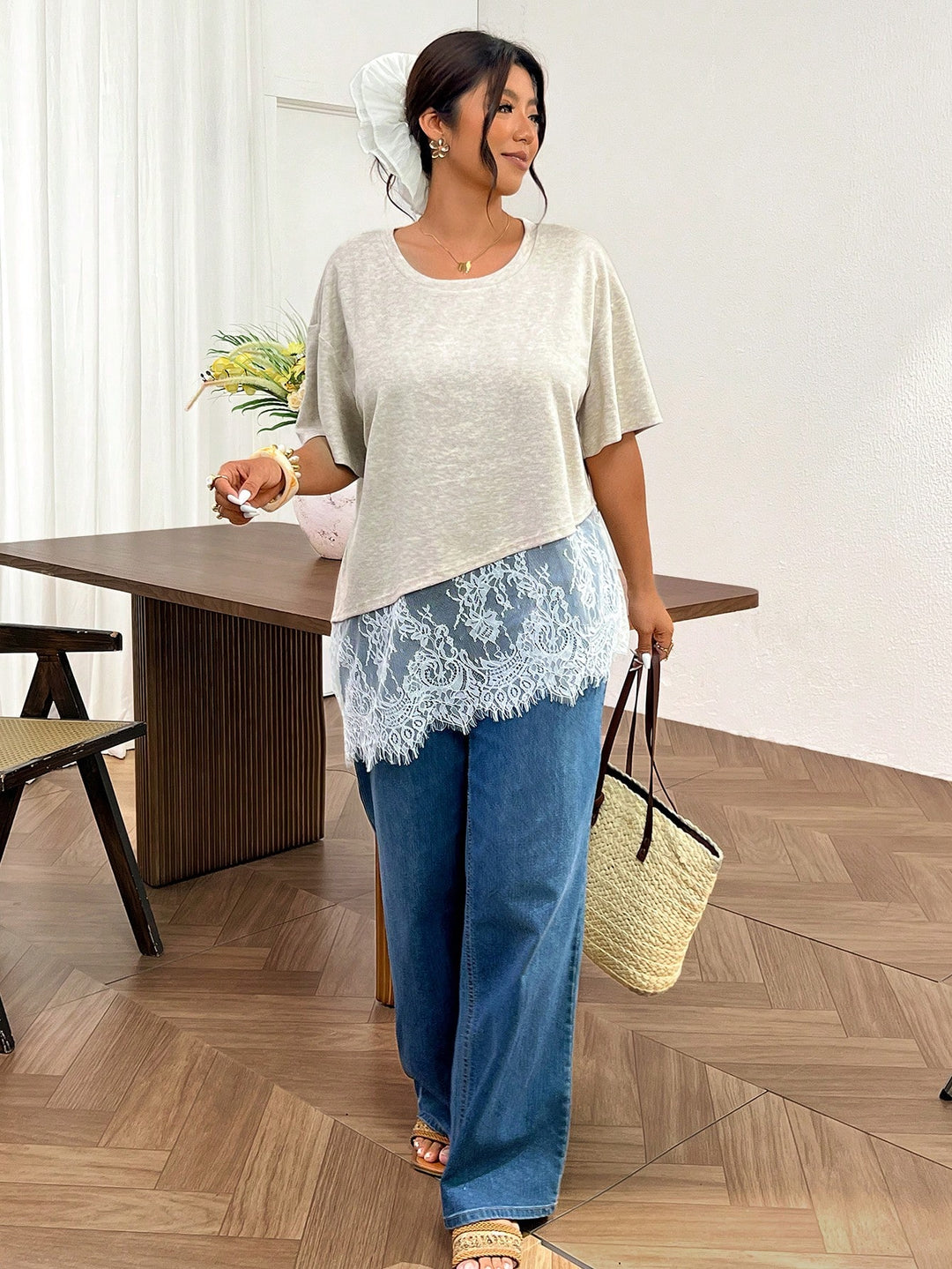 Tricou SHEIN, bej