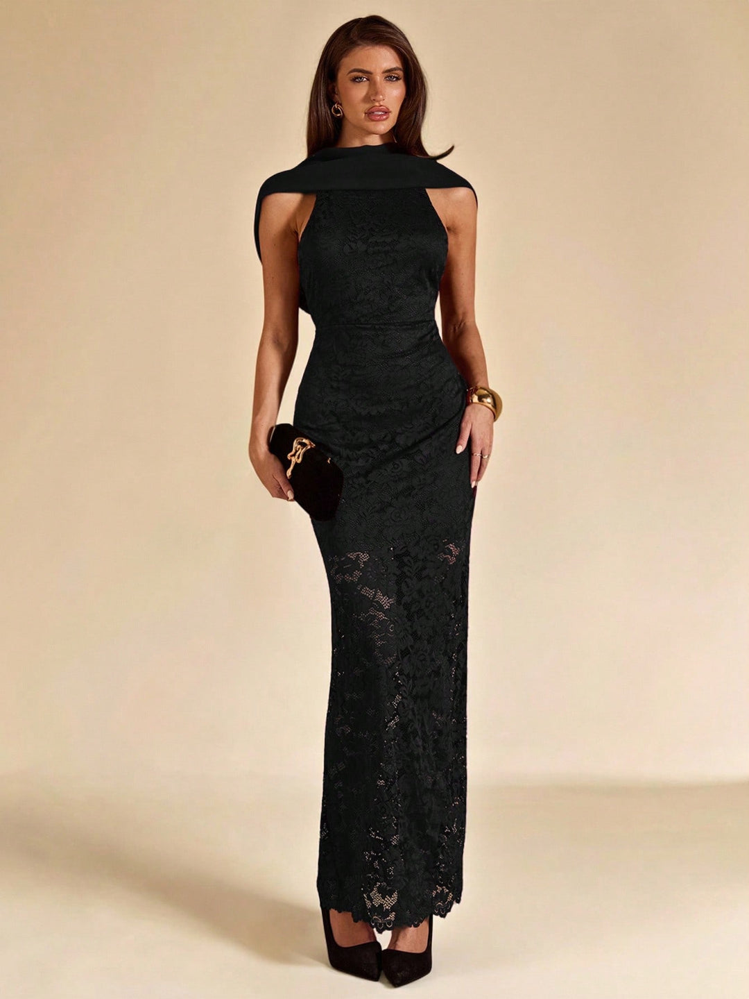 Rochie maxi SHEIN, negru