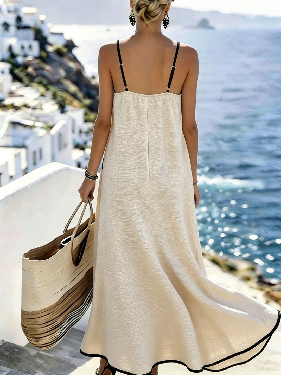 Rochie maxi SHEIN, portocaliu