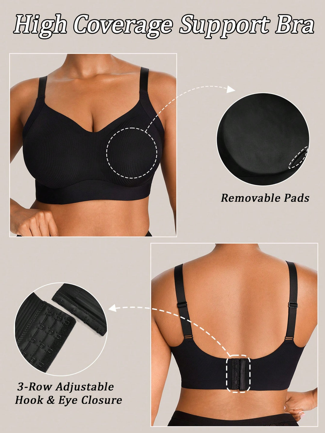 Sutien SHEIN, negru