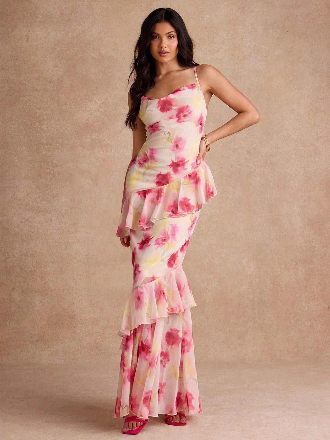 Rochie maxi SHEIN, roz