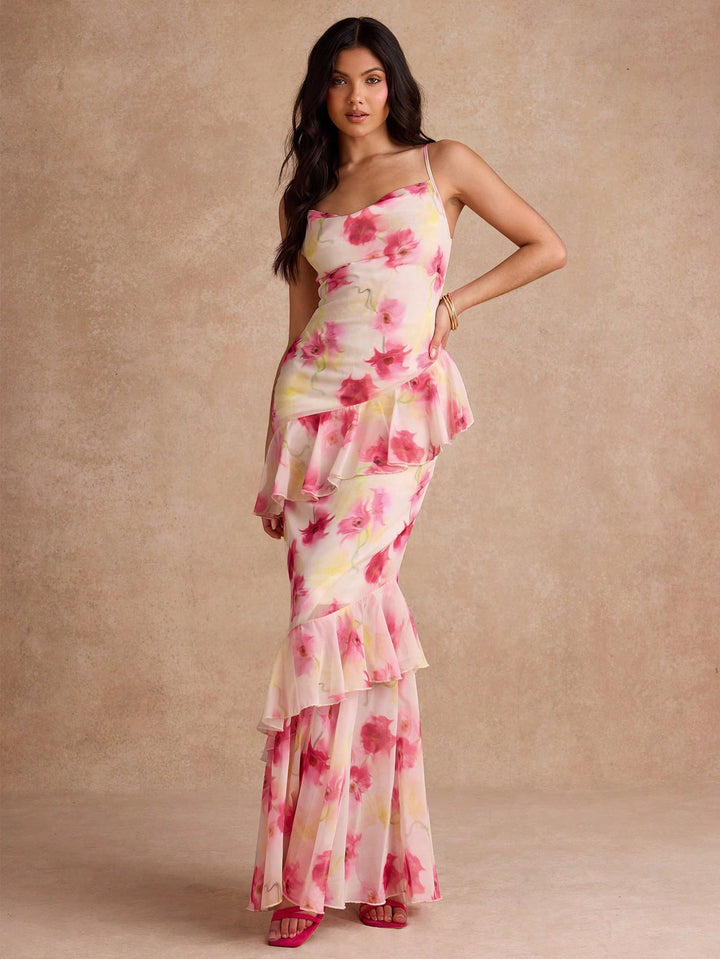 Rochie maxi SHEIN, roz