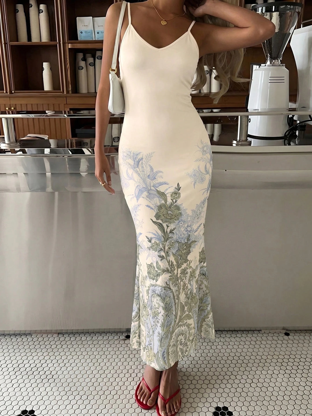 Rochie maxi SHEIN, mix culori