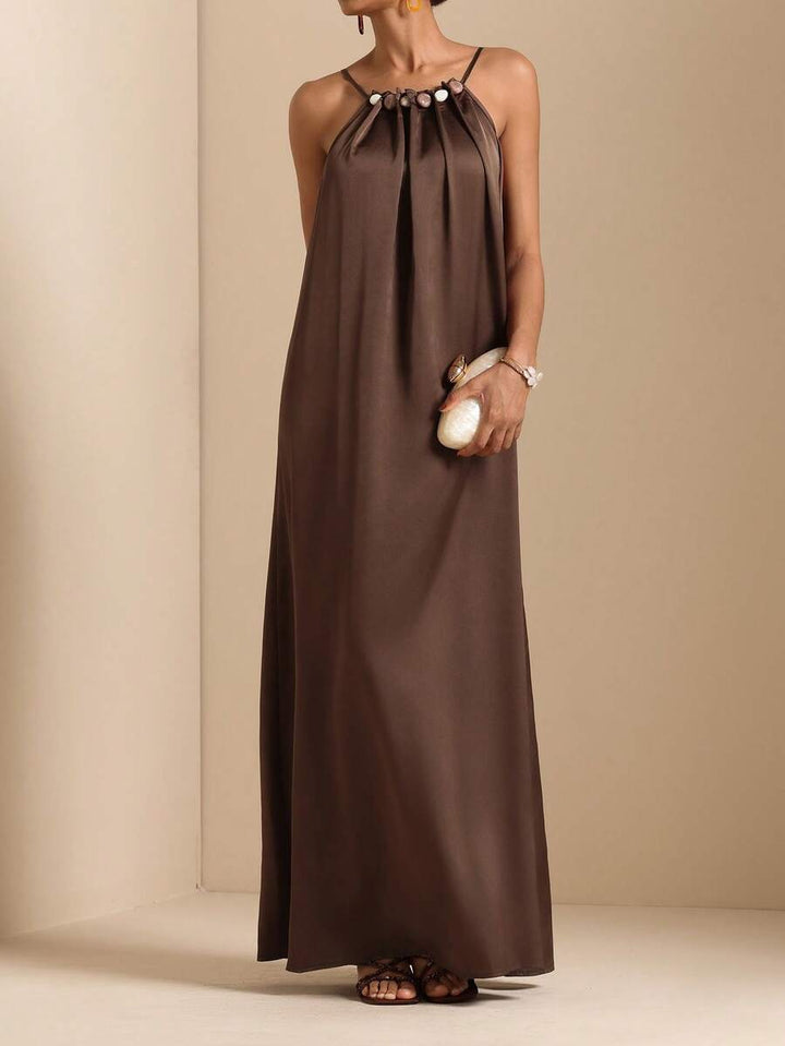 Rochie maxi SHEIN, maro