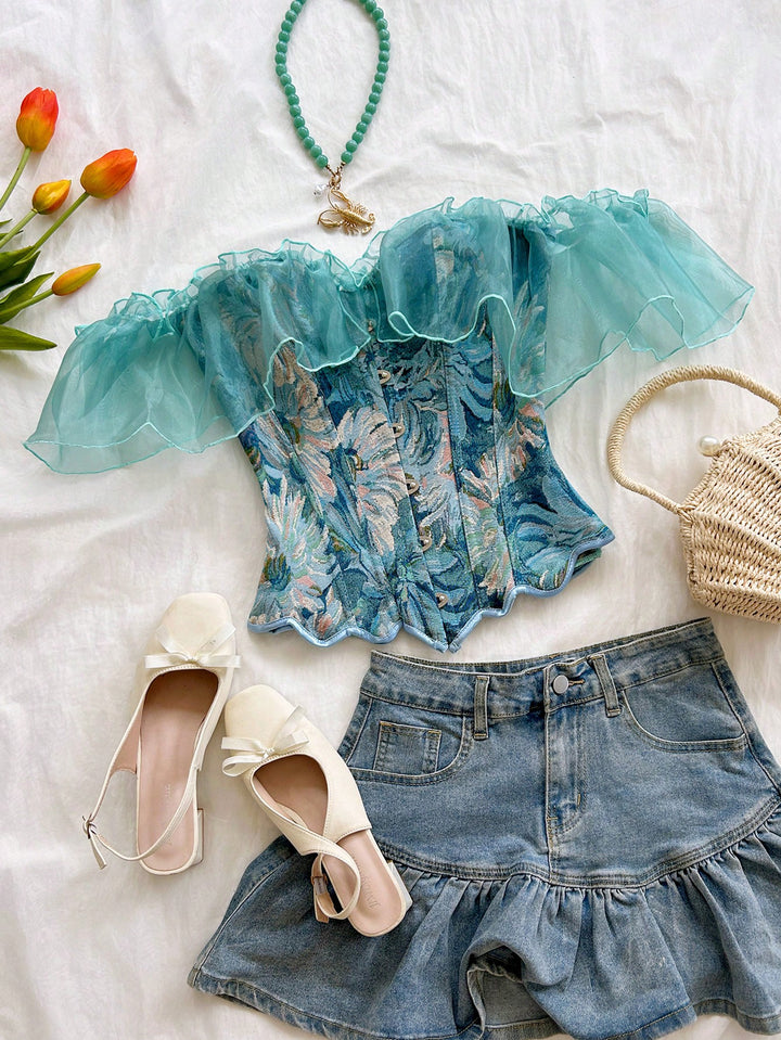 Top SHEIN, albastru