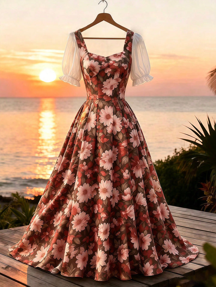Rochie maxi SHEIN, mix culori
