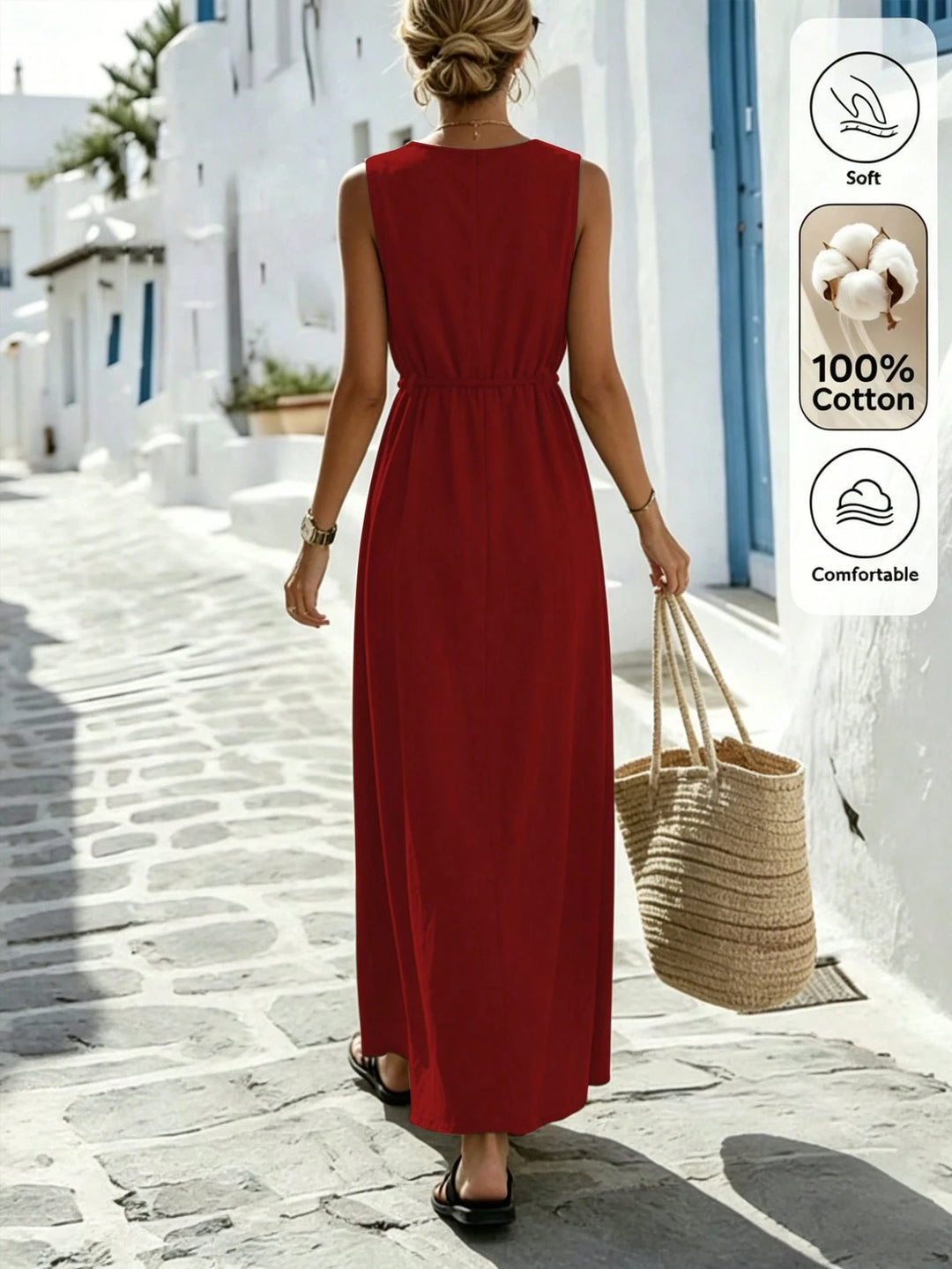 Rochie maxi SHEIN, vișiniu